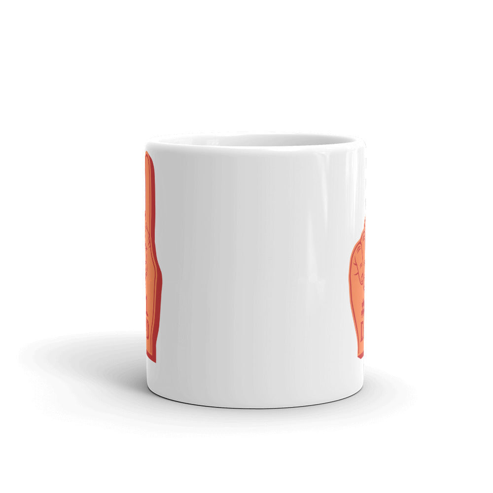 Number 1 Dad Foam Finger Coffee Mug