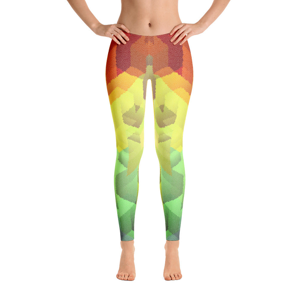 Rainbow Iguana Handsewn Leggings