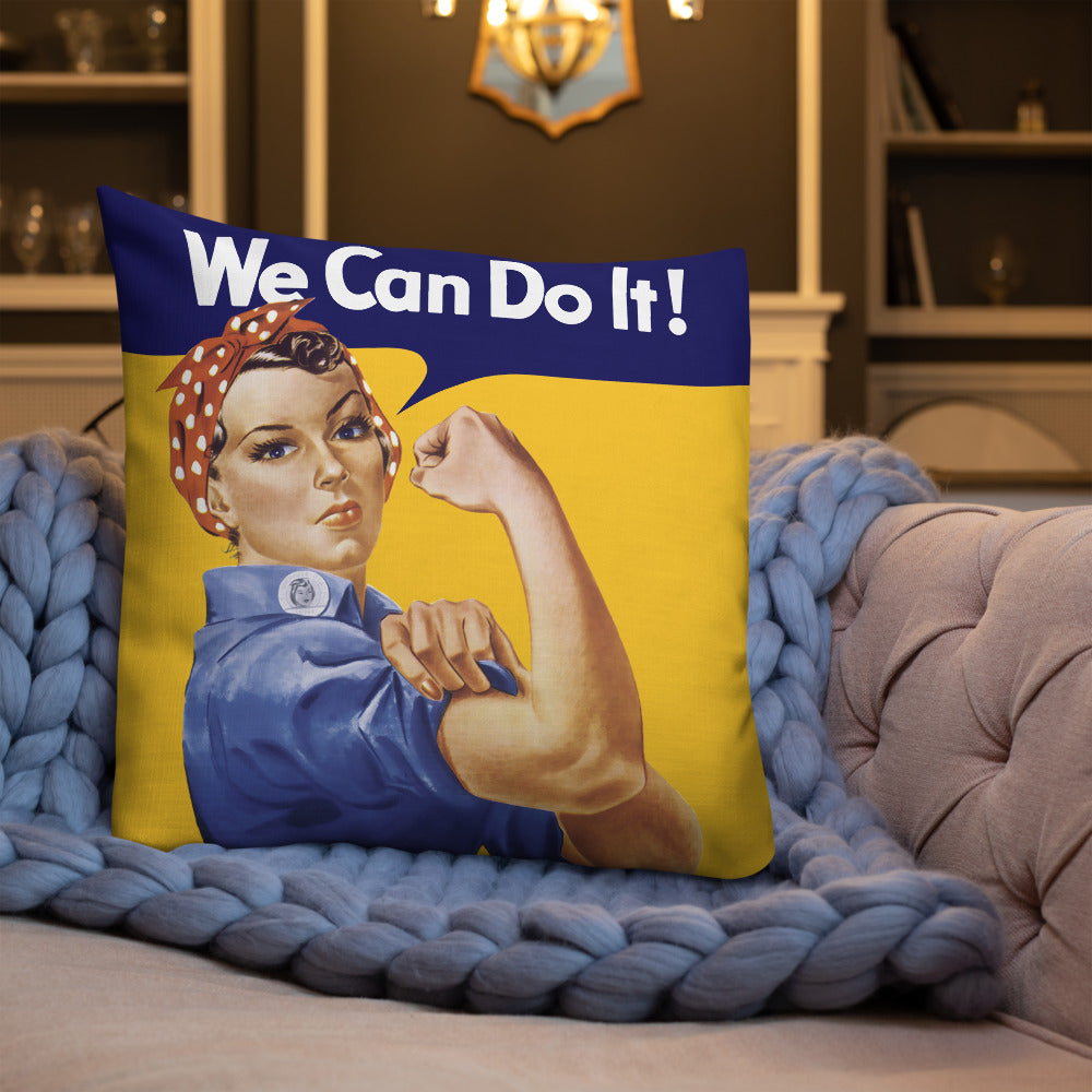 Rosie the Riveter Throw Pillow