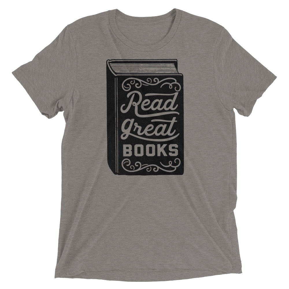 Read Great Books Short Tri-Blend Graphic T-Shirt