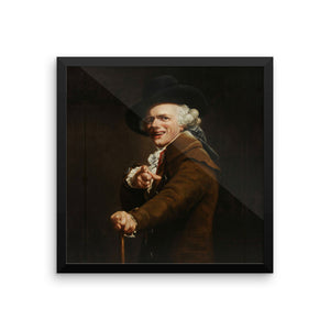 Portrait de l'artiste sous les traits d'un moqueur Framed Print