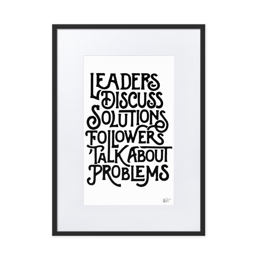 Leaders Framed Print