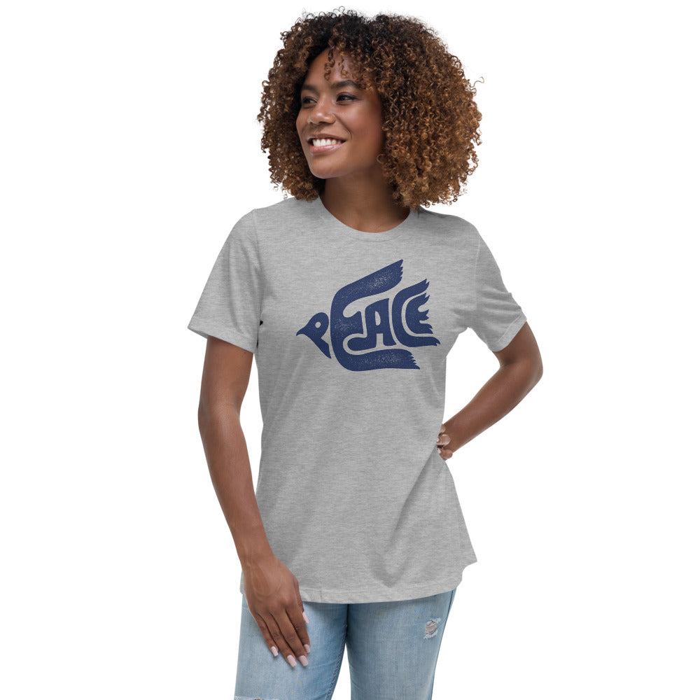 Peace Dove Women&#39;s Relaxed Graphic T-Shirt