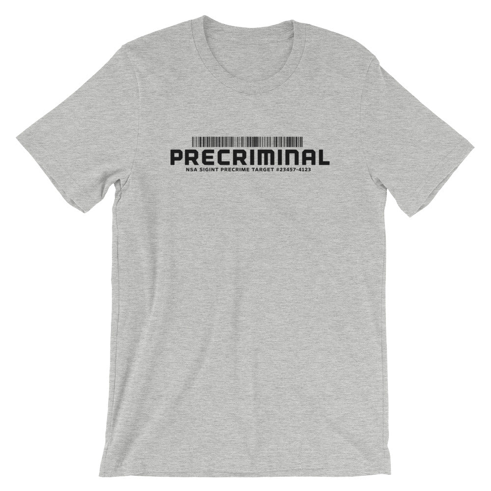 Pre Criminal Precrime Barcode T-Shirt