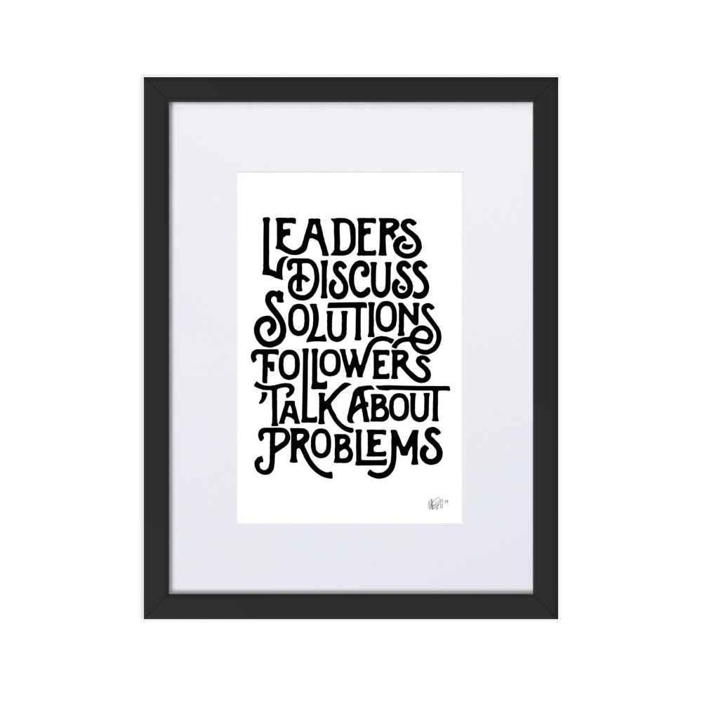 Leaders Framed Print