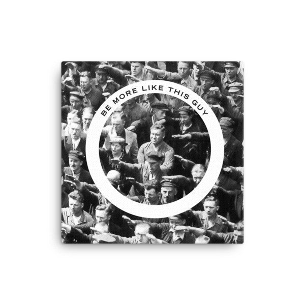 August Landmesser Refusing the Nazi Salute Wrapped Canvas