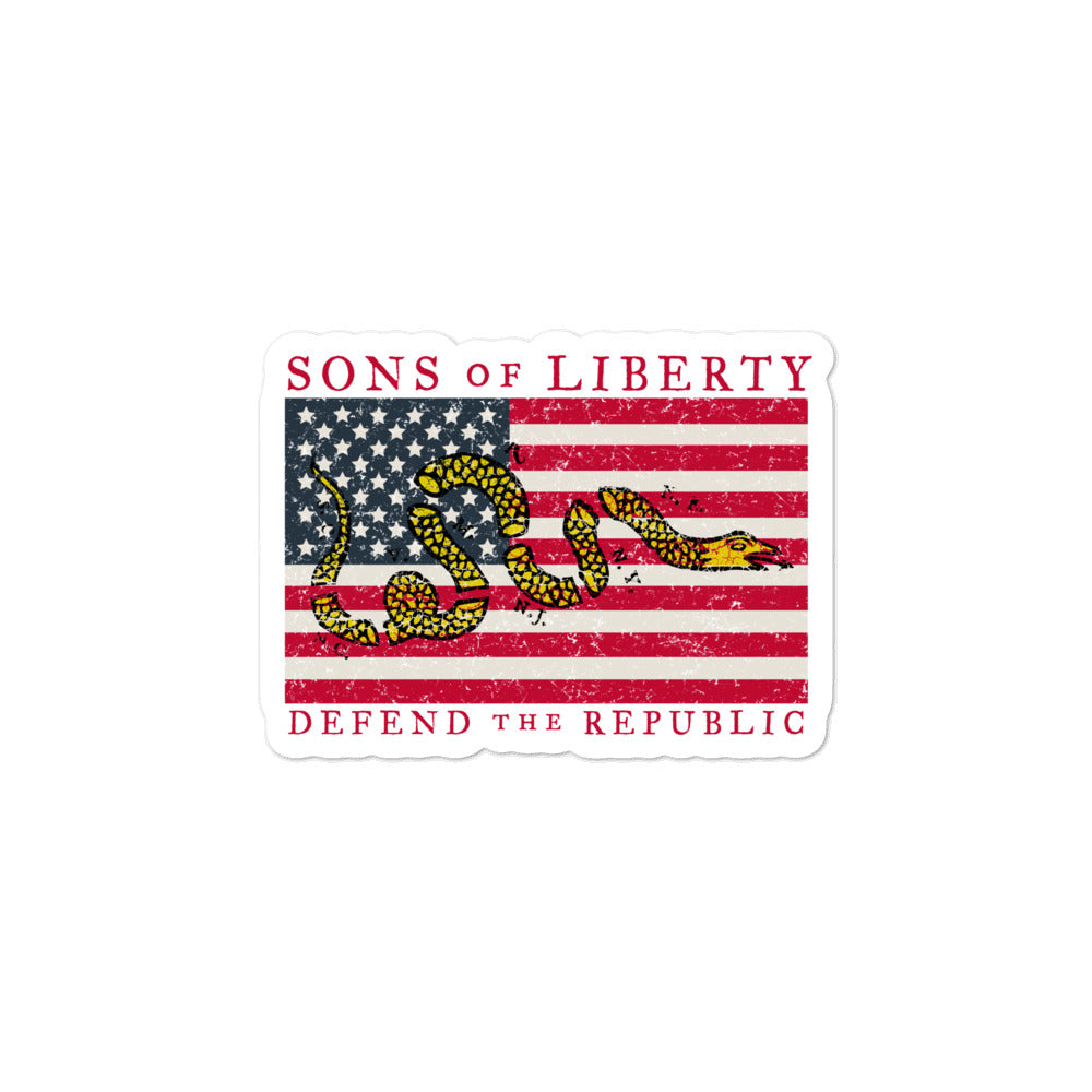 Sons of Liberty Defend the Republic Sticker