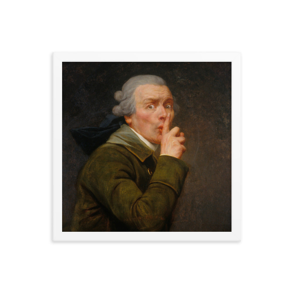 Joseph Ducreux Le Discret Framed Art Print