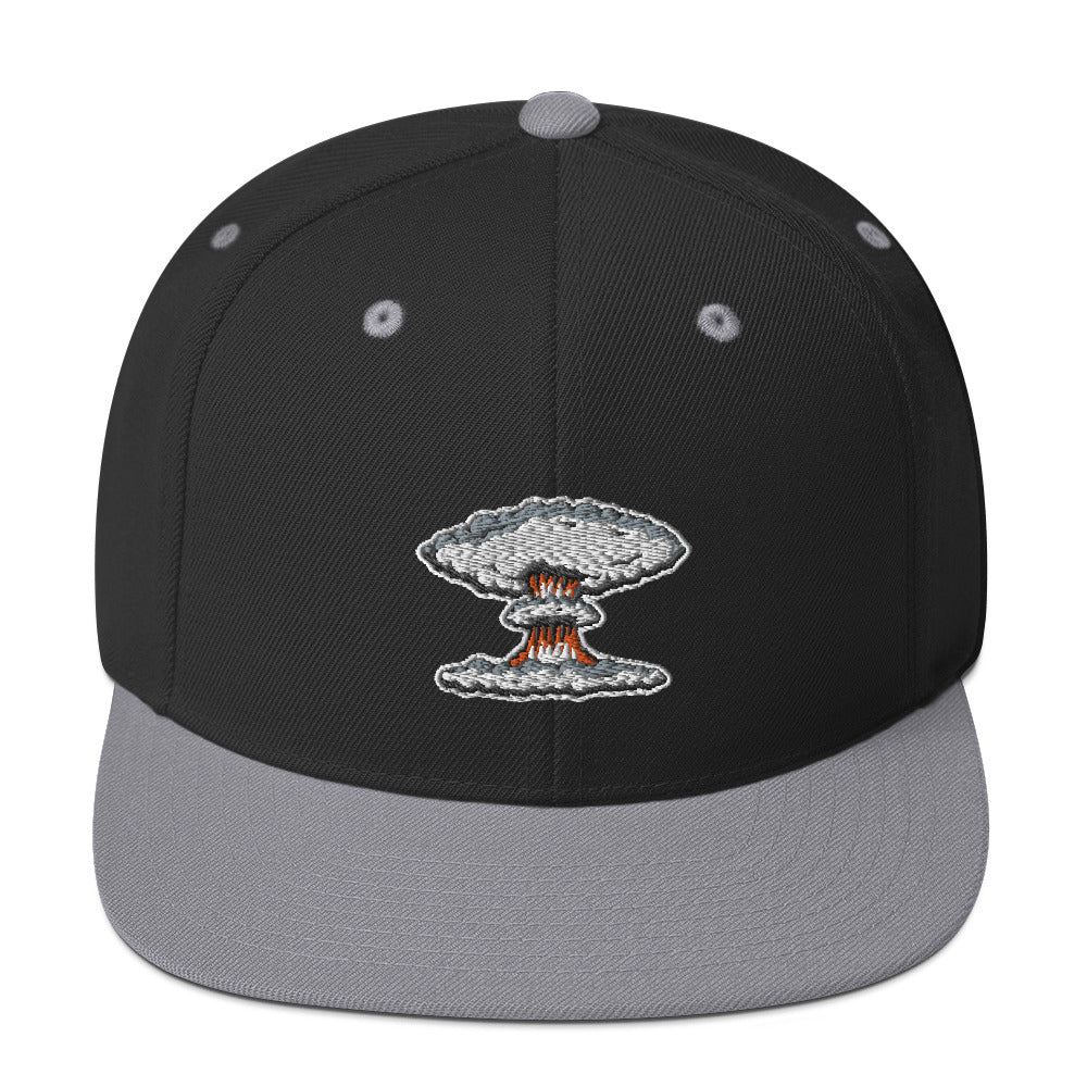 Mushroom Cloud Snapback Hat