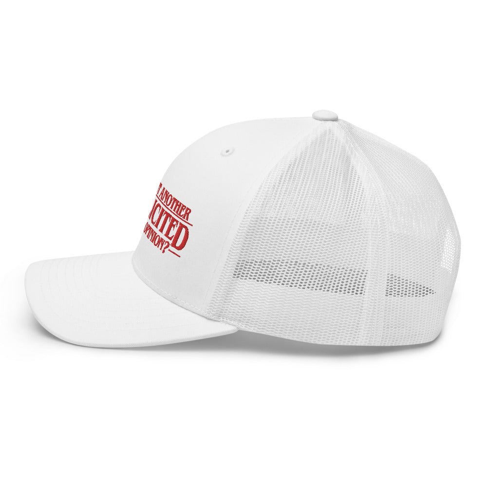 Unsolicited Political Opinions Trucker Cap