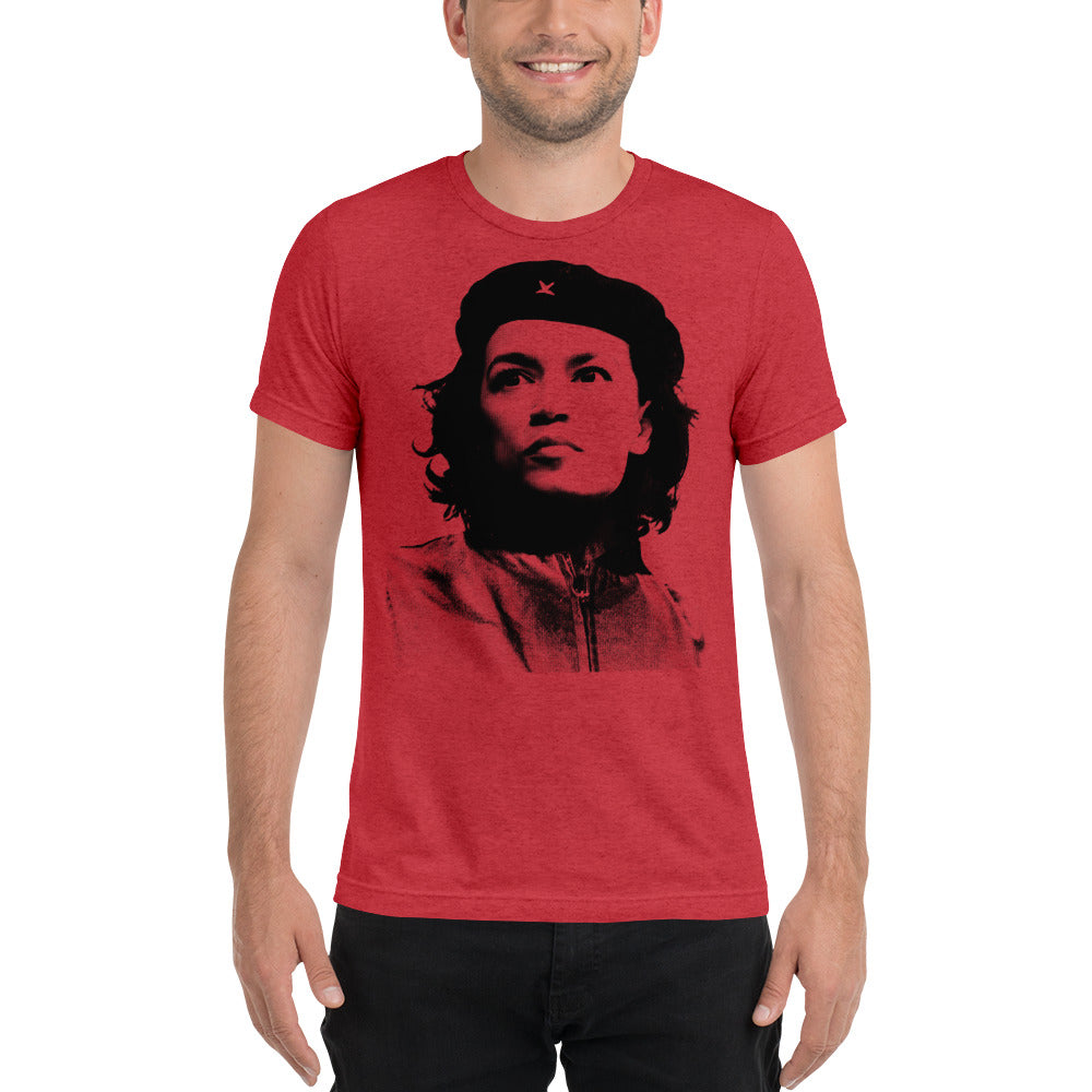 selvbiografi Lappe Hvad angår folk She Guevara Alexandria Ocasio-Cortez Tri-Blend T-Shirt - Liberty Maniacs