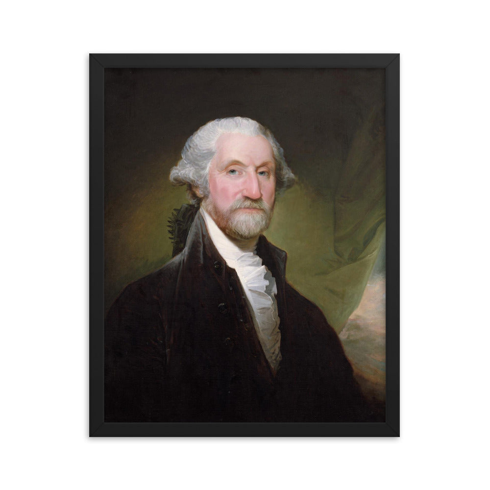 Bearded Badass George Washington Framed Print
