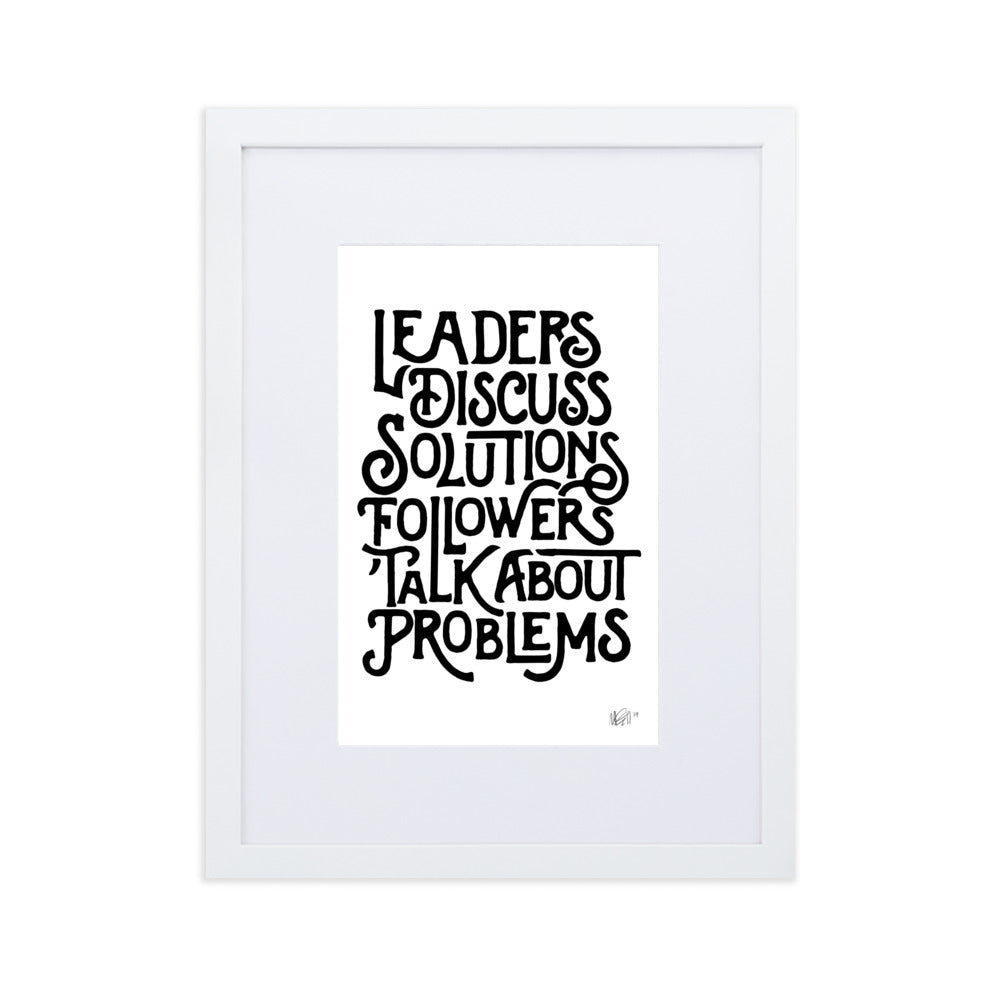 Leaders Framed Print