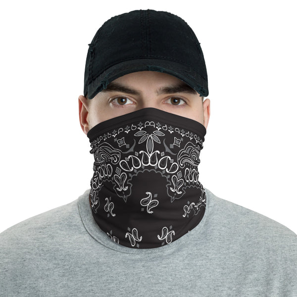 Black Bandana Neck Gaiter - Liberty Maniacs