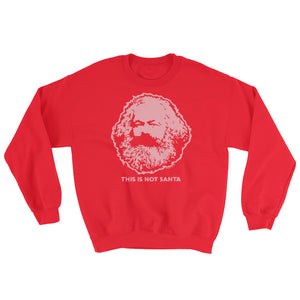 This Is Not Santa Karl Marx Ugly Sweater Print Sweatshirt