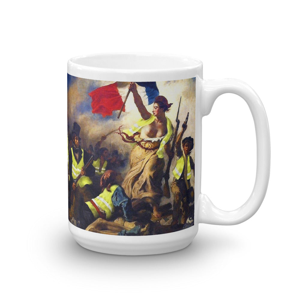 Yellow Vest Liberty Leading the People Mug