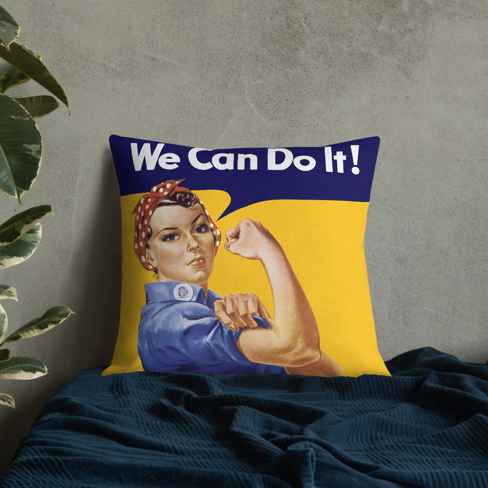 Rosie the Riveter Throw Pillow