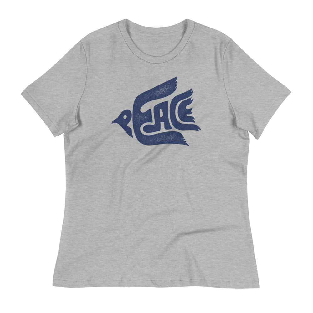 Peace Dove Women&#39;s Relaxed Graphic T-Shirt