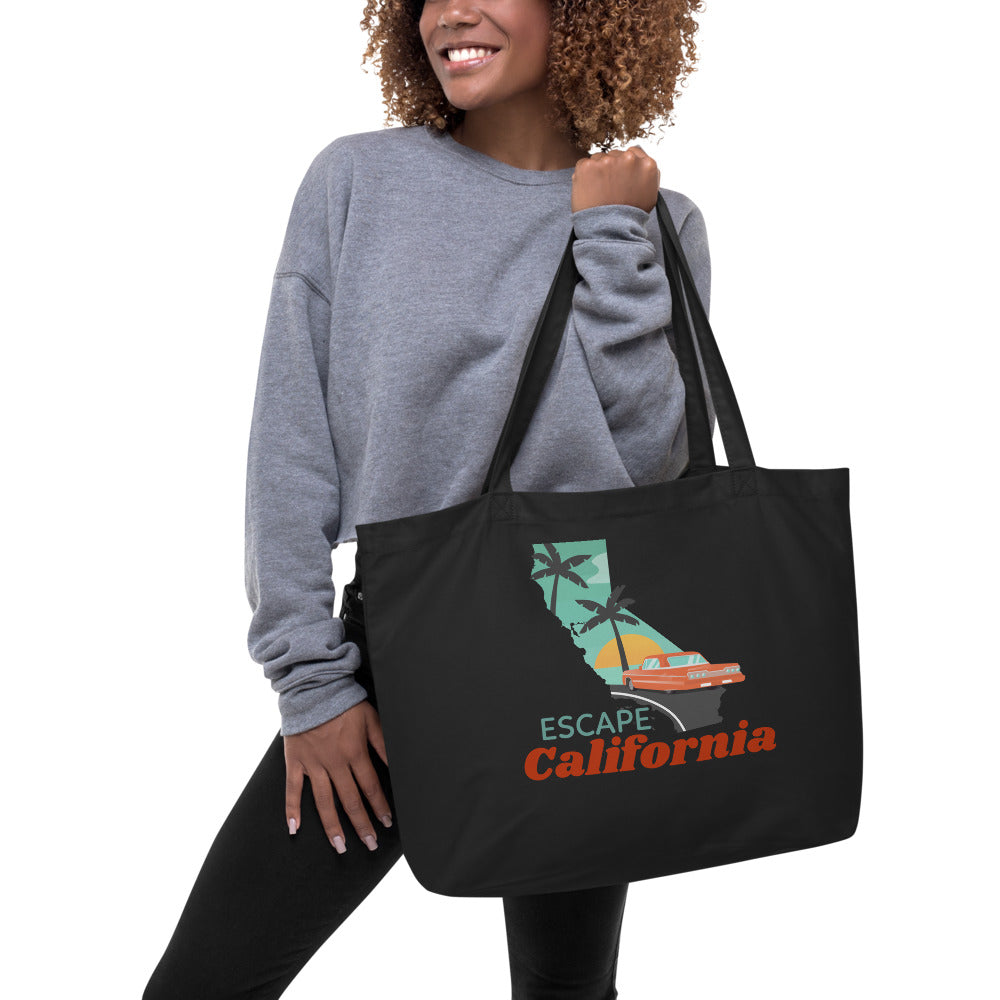 Escape California Large organic tote bag