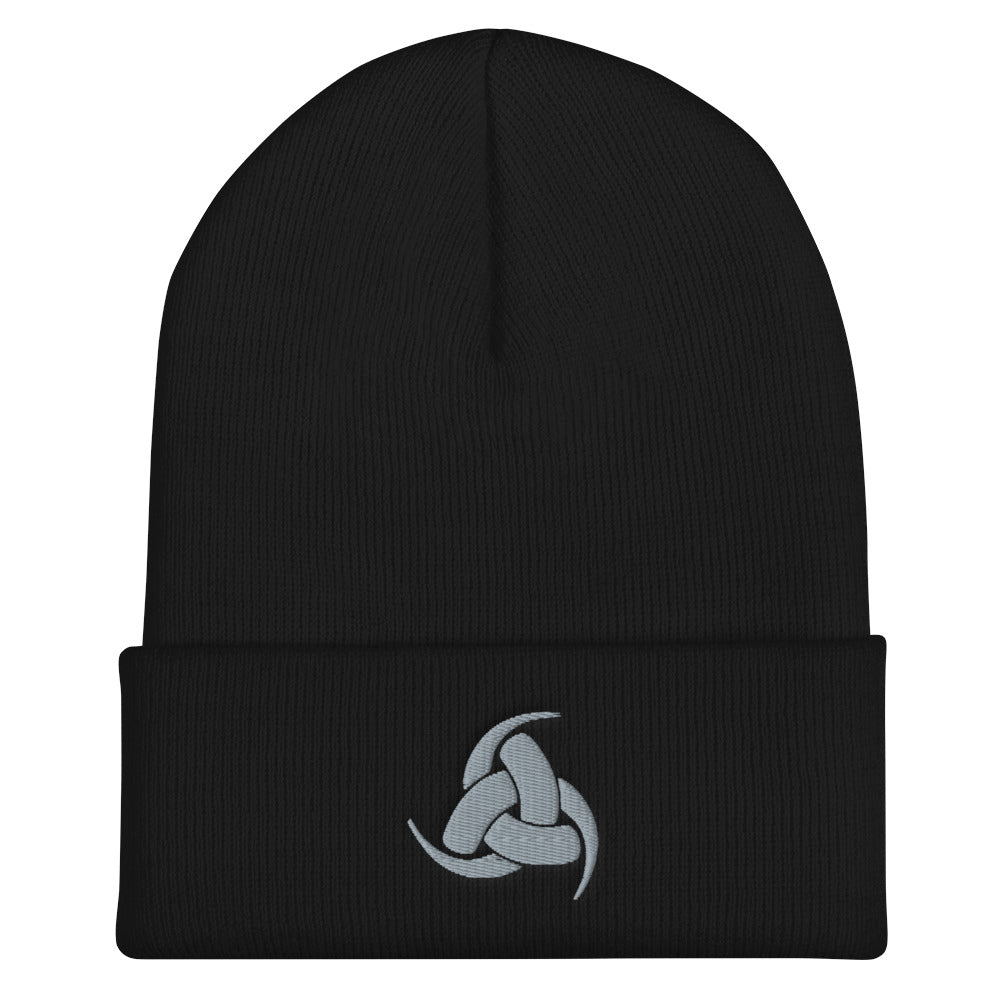 Triple Horn of Odin Cuffed Beanie