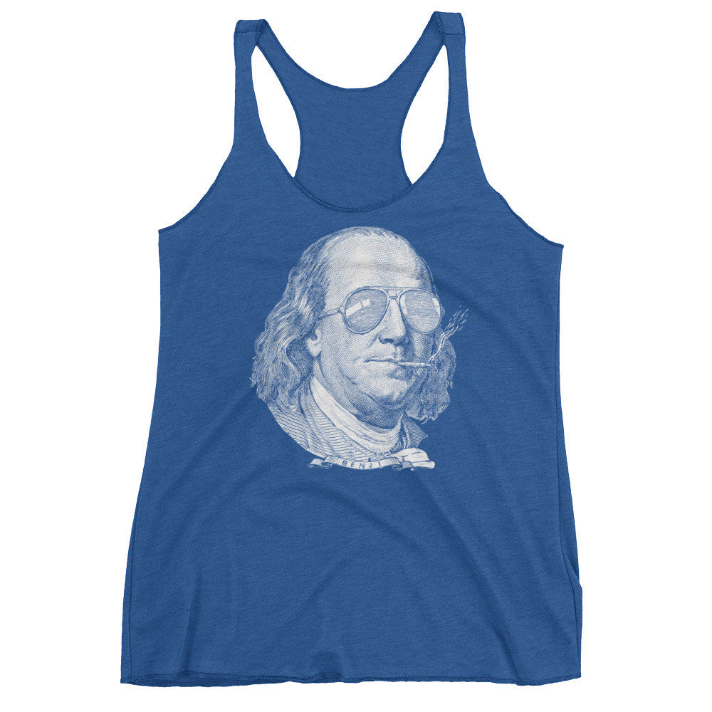 Ben Franklin Now This Is A Political Party Ladies Tri-blend Tank Top