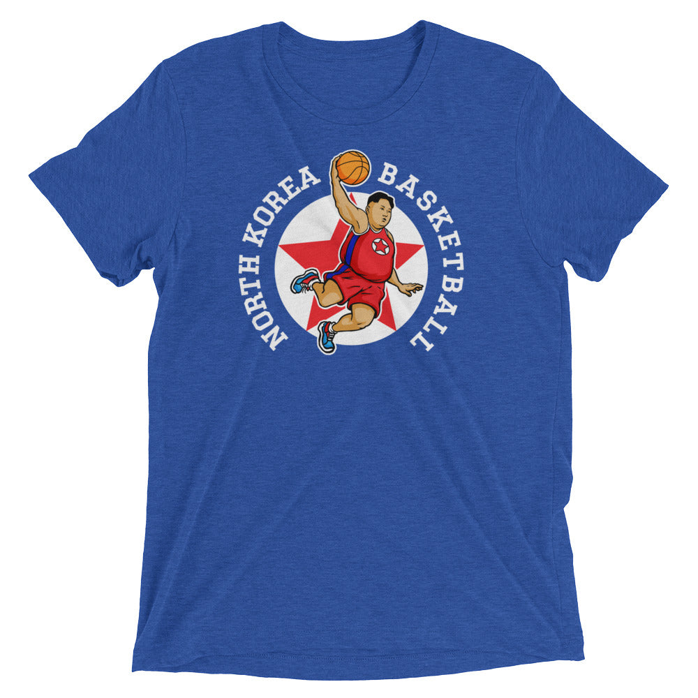 North Korea Basketball Rocketman Tri-Blend Performance T-Shirt