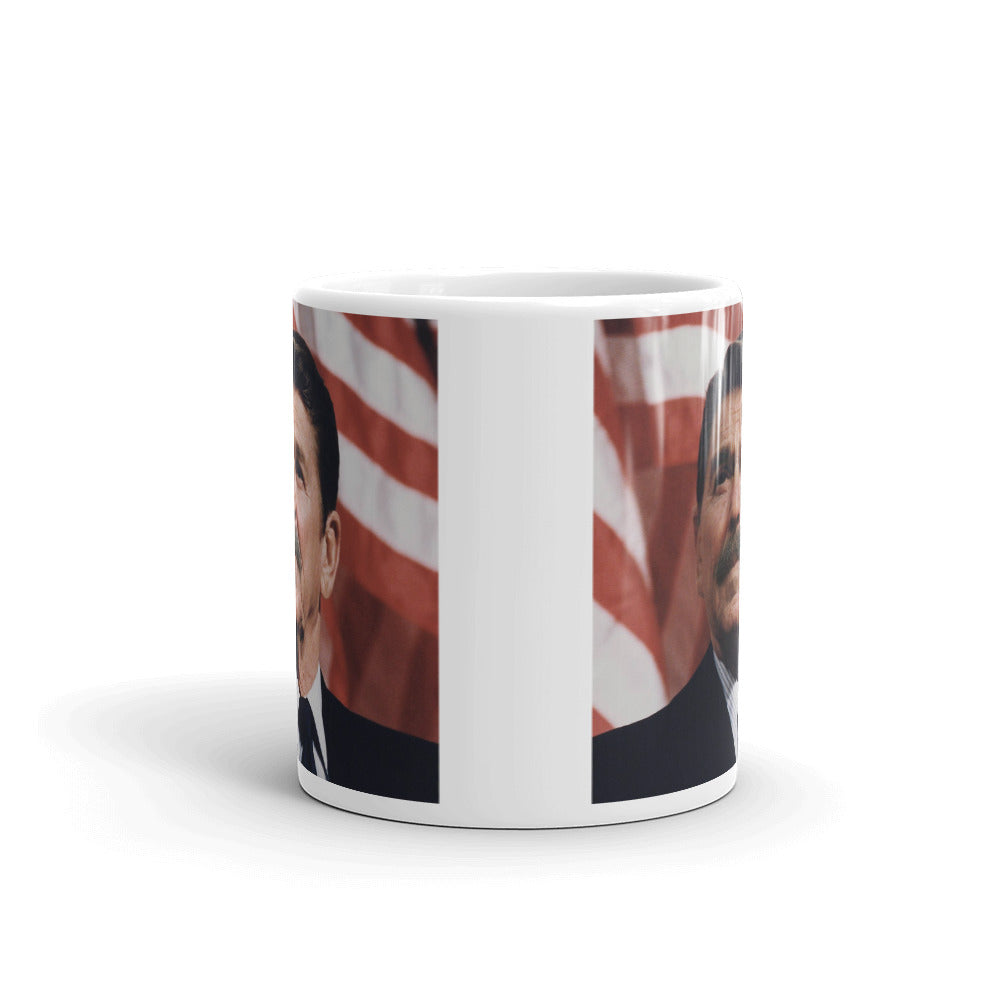 Mustache Ronald reagan Mug