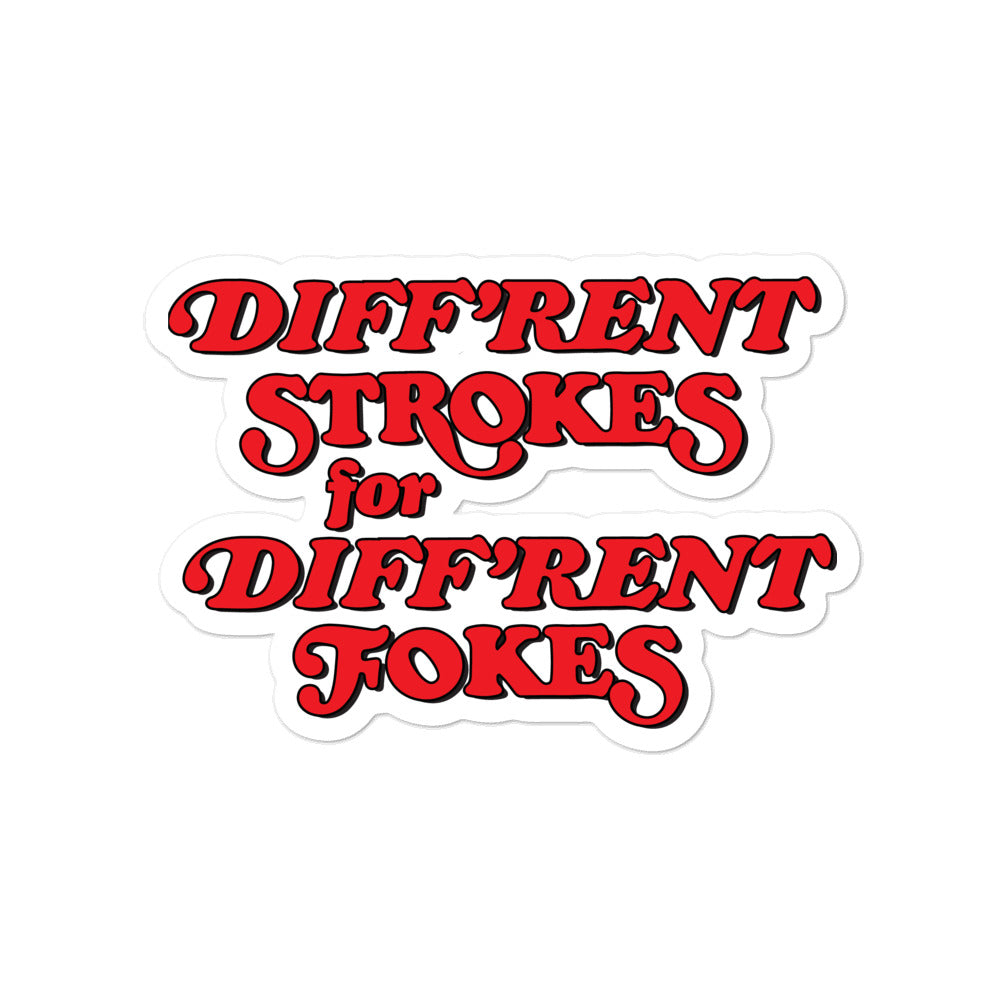 Different Strokes Sticker
