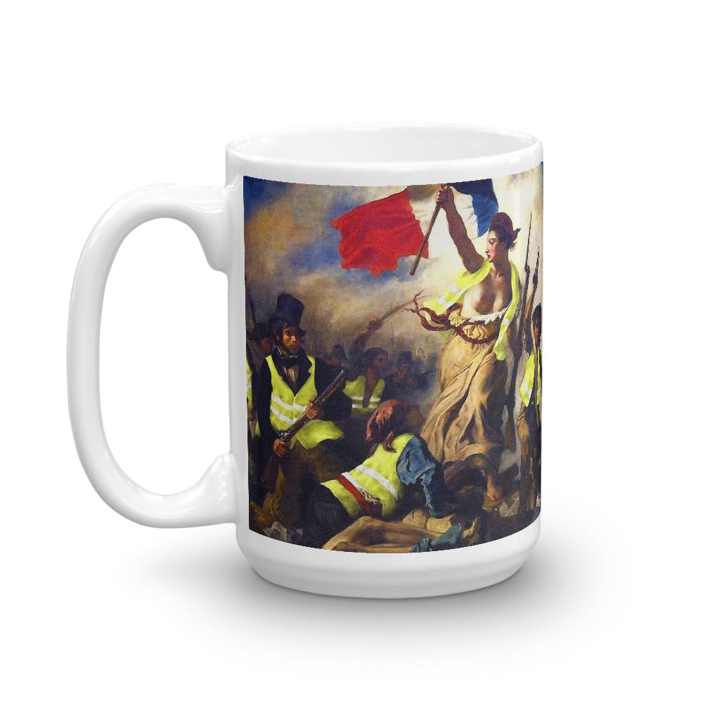 Liberty Leading the People Yellow Vest Revolution Mug