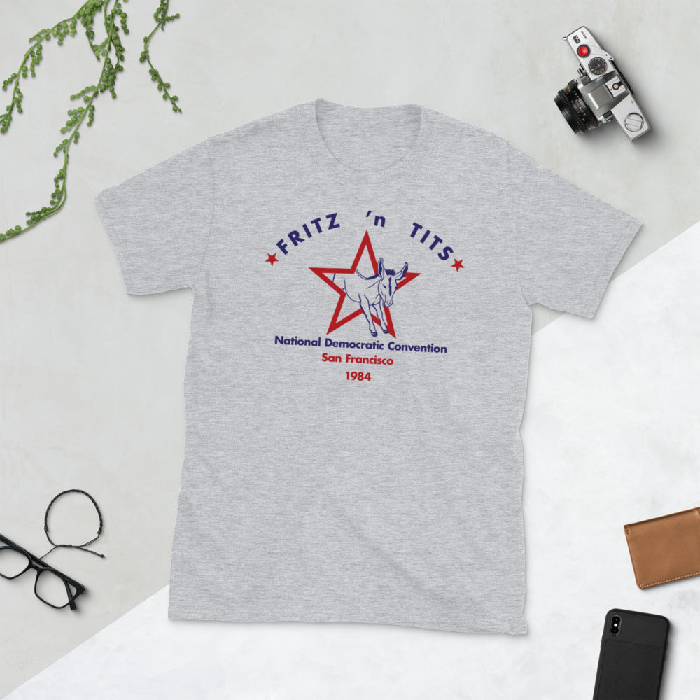 1984 Fritz n Tits San Francisco Democratic Convention T-Shirt