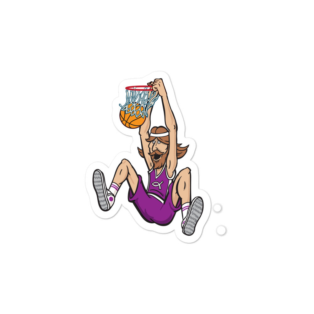 Basketball Jesus Sticker