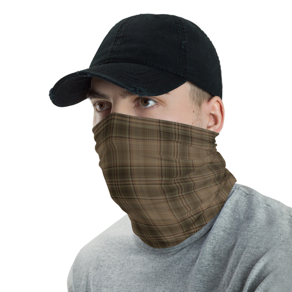 Drab Plaid Neck Gaiter