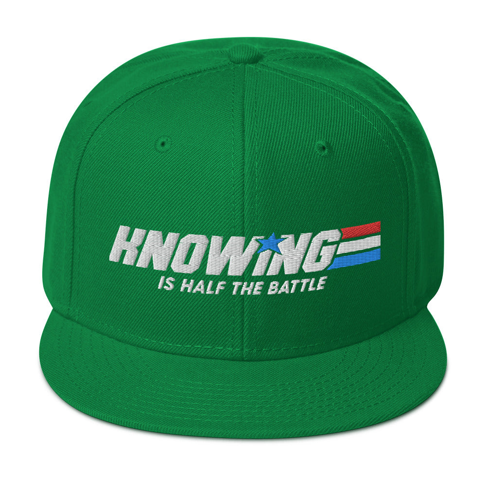 Knowing is Half the Battle Snapback Baseball Cap
