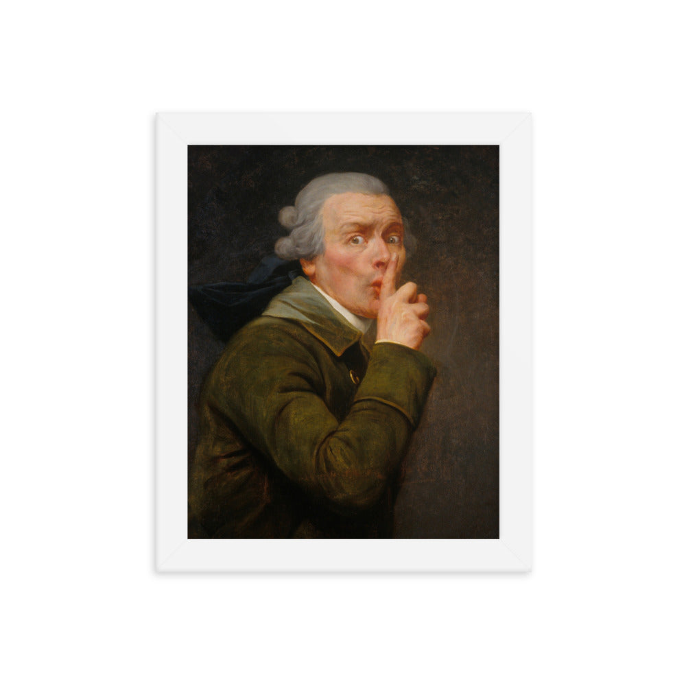Joseph Ducreux Le Discret Framed Art Print