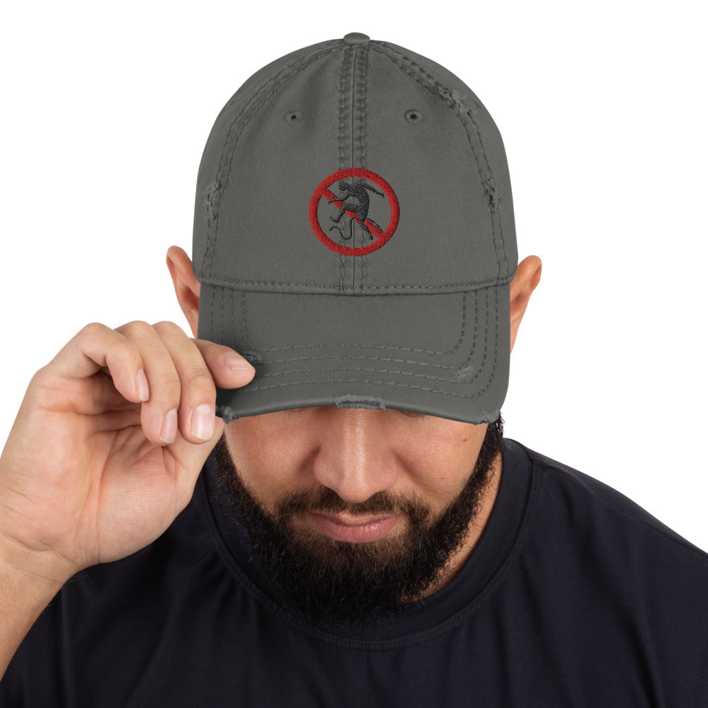 No Step On Snek Icon Distressed Dad Hat