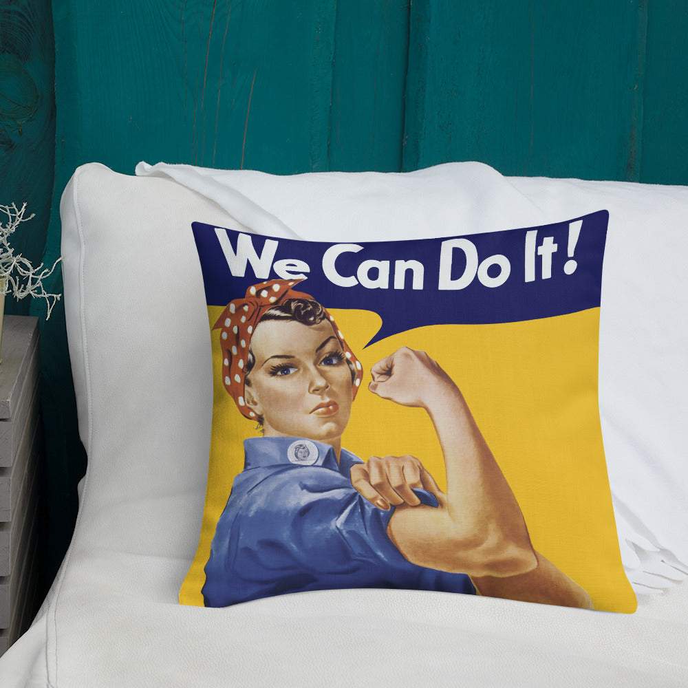 Rosie the Riveter Throw Pillow