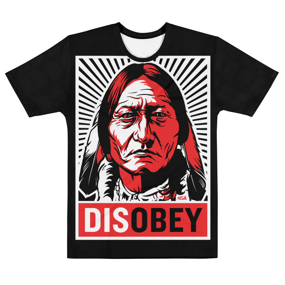 Sitting Bull Civil Disobedience Disobey Graphic All-Over Men&#39;s T-shirt