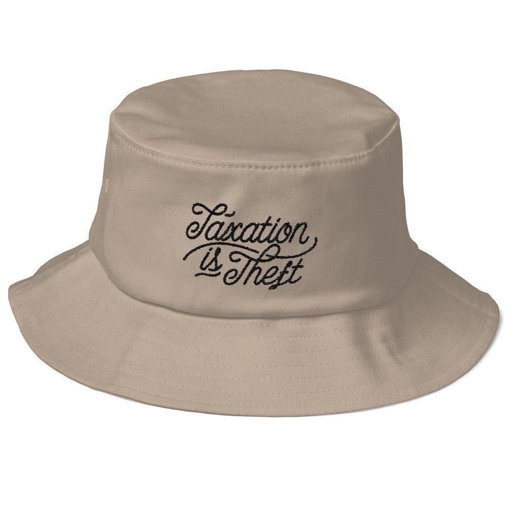 Taxation Is Theft Old School Bucket Hat