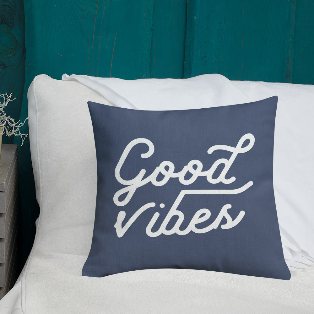 Good Vibes 18 x 18 Inch Throw Pillow