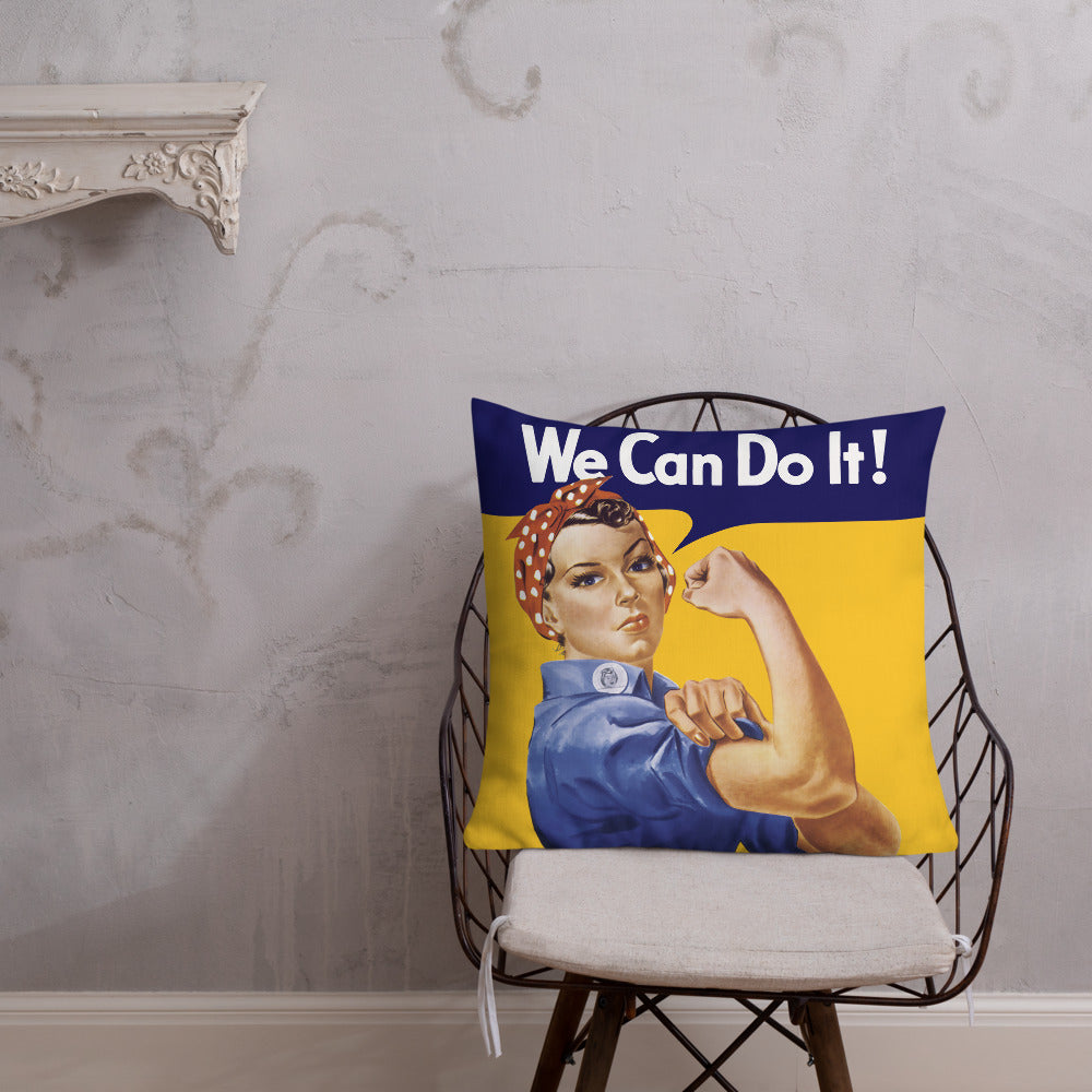 Rosie the Riveter Throw Pillow