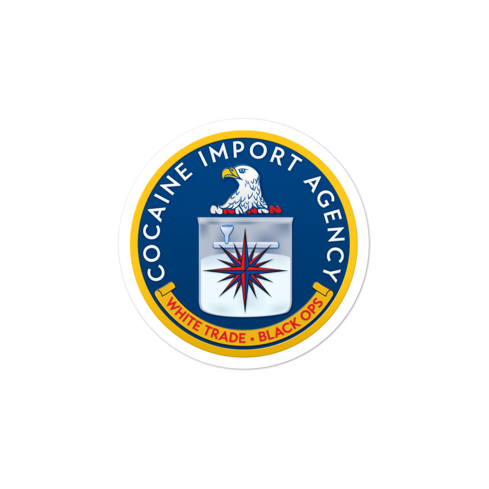CIA Cocaine Import Agency Sticker