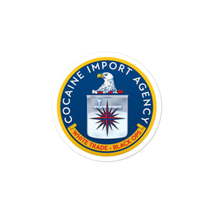 CIA Cocaine Import Agency Sticker