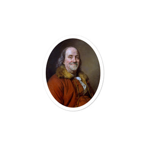 Chill Benjamin Franklin Smiling With A Goatee