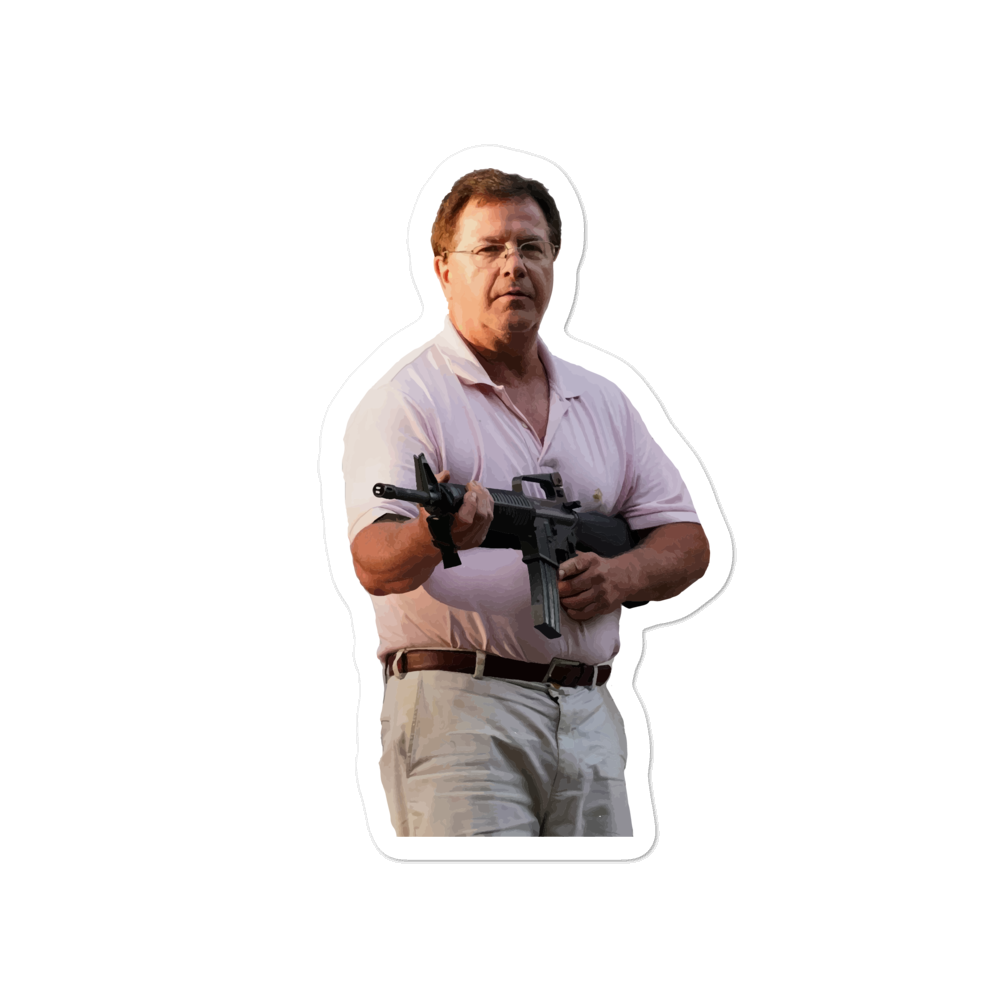 Public Defender Get Off My Lawn AR-15 Sticker