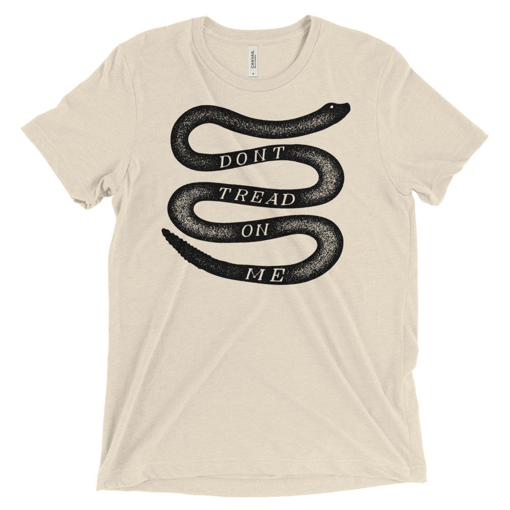 Colonial Gadsden Don&#39;t Tread On Me Triblend Men&#39;s Graphic T-Shirt
