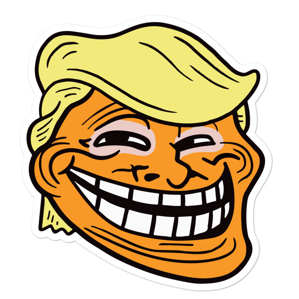 Trump Troll Die Cut Sticker