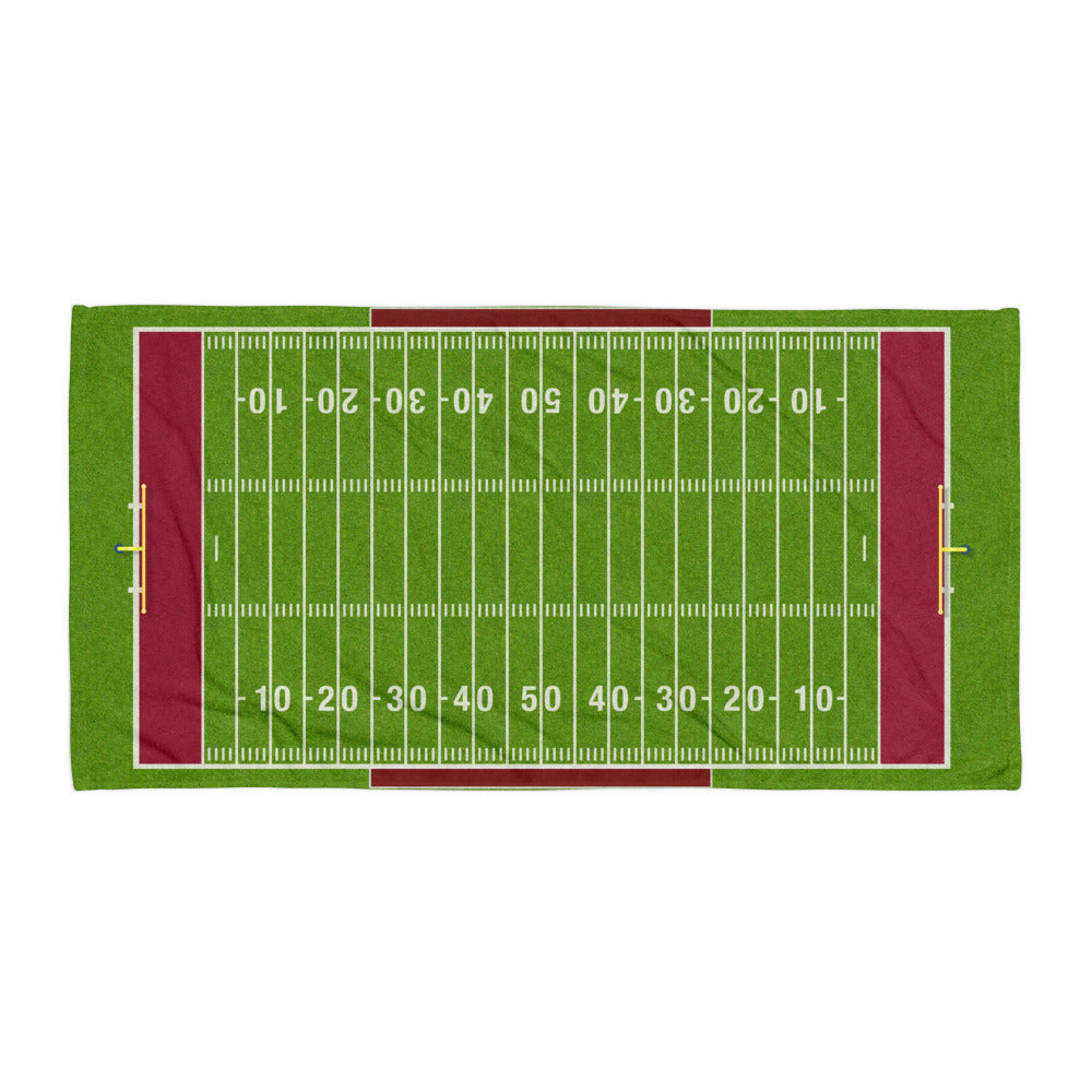 Football Field Beach Towel