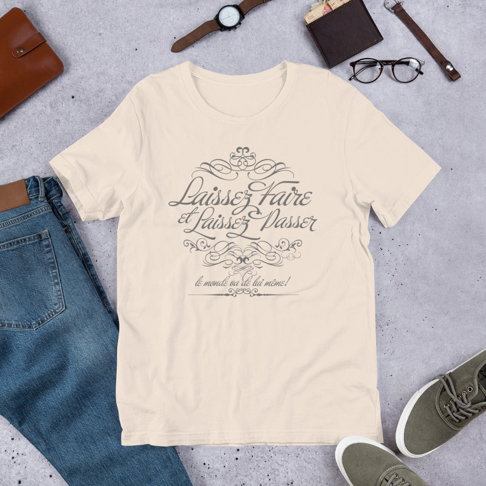 Laissez Faire Vintage Graphic Tee Short-Sleeve Unisex T-Shirt