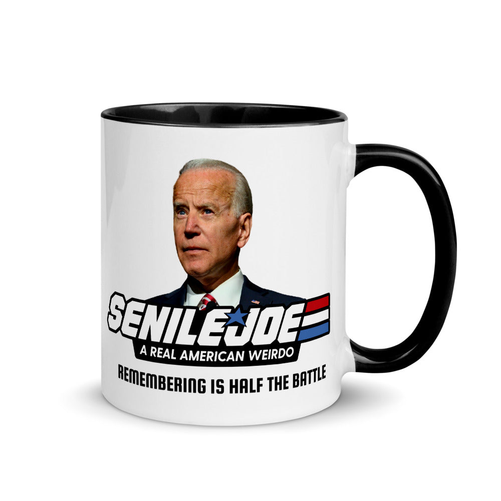 Senile Joe Remembering Is Half The Battle Coffee Mug