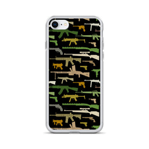 Woodland Gun Pattern iPhone Case